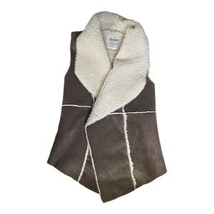 Faux Shearling Suede Vest from Dylan